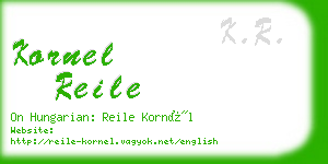 kornel reile business card